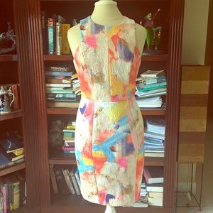 H&M textured watercolor dress